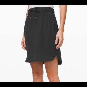 Lululemon Black On the Fly Woven Skirt